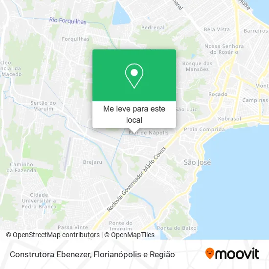 Construtora Ebenezer mapa