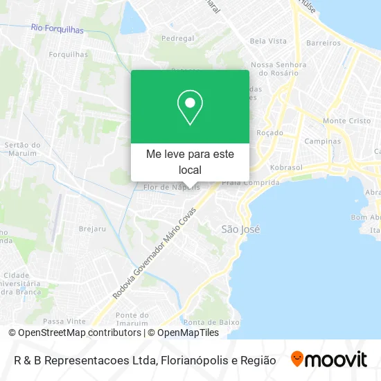 R & B Representacoes Ltda mapa