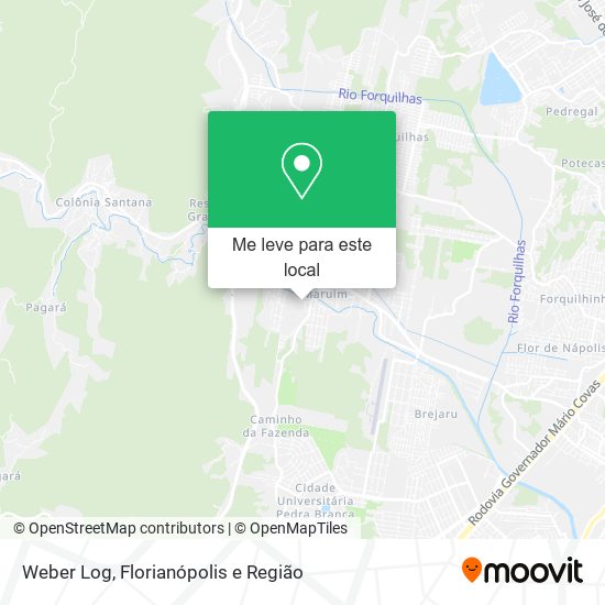 Weber Log mapa