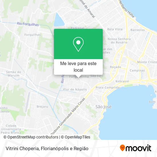 Vitrini Choperia mapa