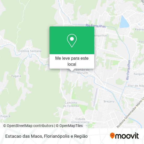 Estacao das Maos mapa