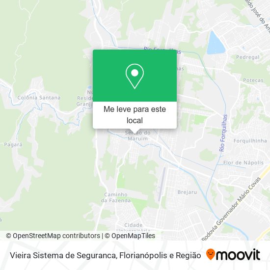 Vieira Sistema de Seguranca mapa