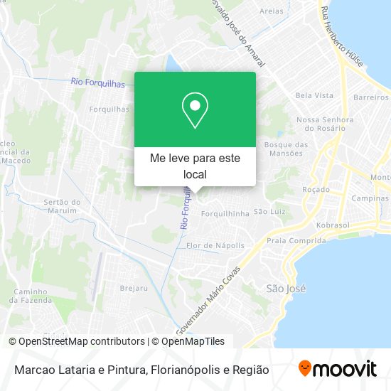 Marcao Lataria e Pintura mapa