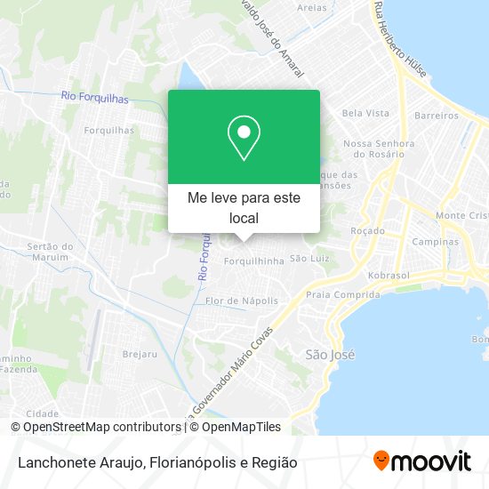 Lanchonete Araujo mapa