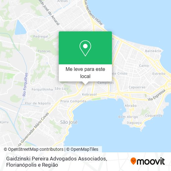 Gaidzinski Pereira Advogados Associados mapa