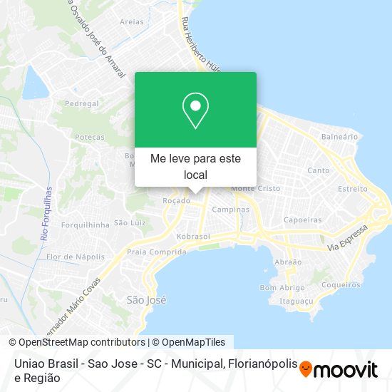 Uniao Brasil - Sao Jose - SC - Municipal mapa