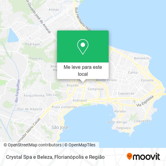 Crystal Spa e Beleza mapa