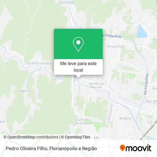 Pedro Oliveira Filho mapa