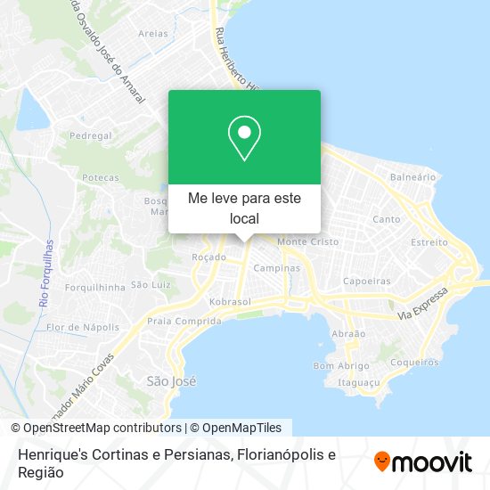 Henrique's Cortinas e Persianas mapa