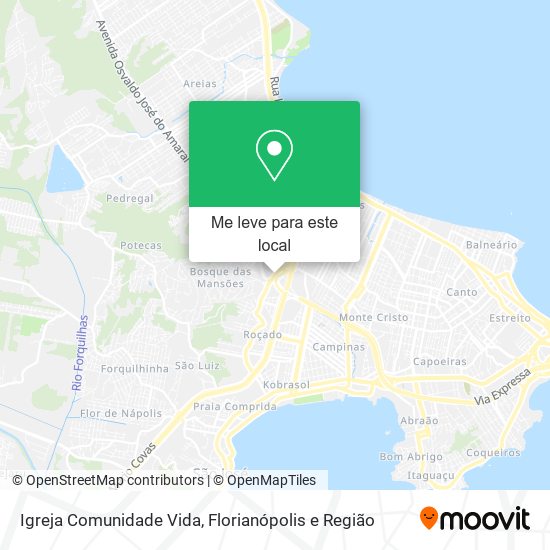 Igreja Comunidade Vida mapa