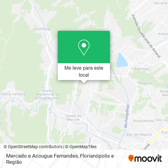 Mercado e Acougue Fernandes mapa