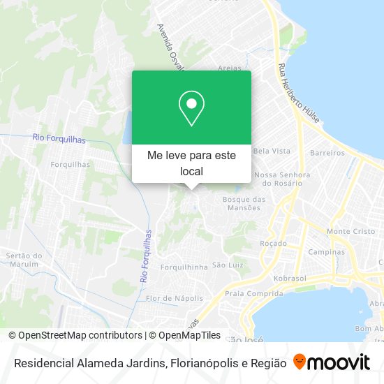 Residencial Alameda Jardins mapa