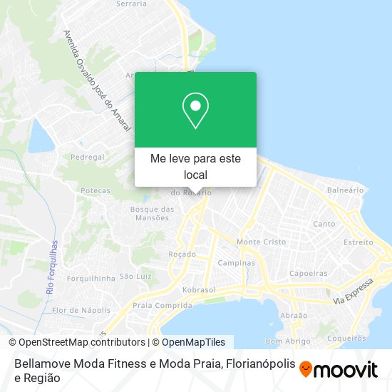 Bellamove Moda Fitness e Moda Praia mapa