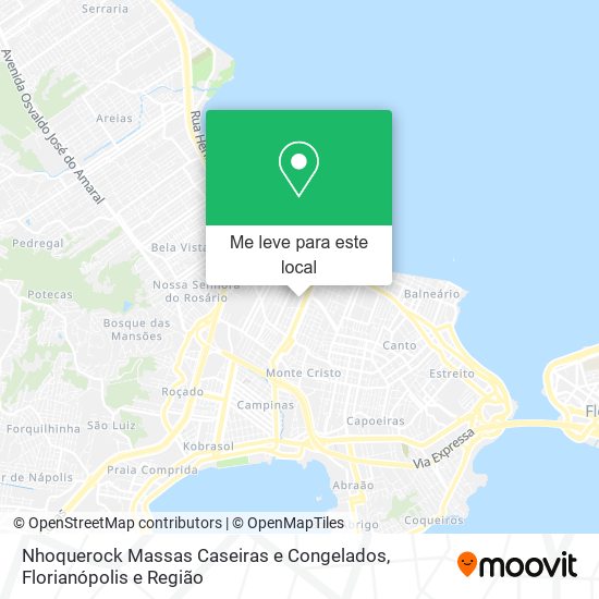 Nhoquerock Massas Caseiras e Congelados mapa