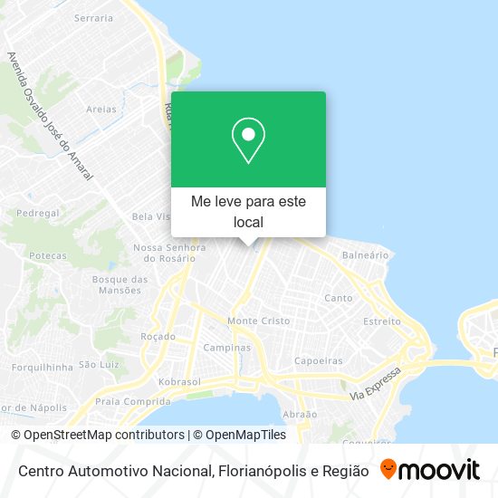 Centro Automotivo Nacional mapa