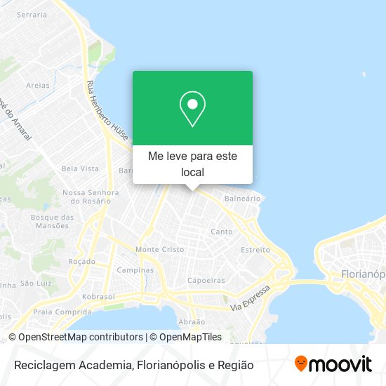 Reciclagem Academia mapa