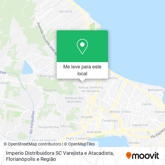 Imperio Distribuidora SC Varejista e Atacadista mapa