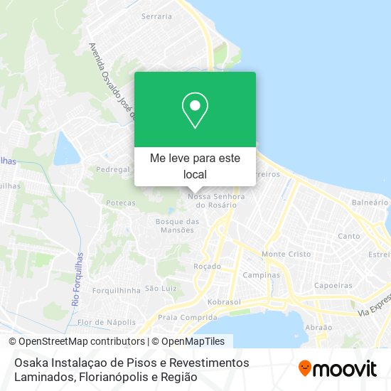 Osaka Instalaçao de Pisos e Revestimentos Laminados mapa