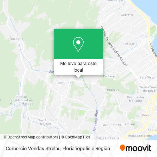 Comercio Vendas Strelau mapa