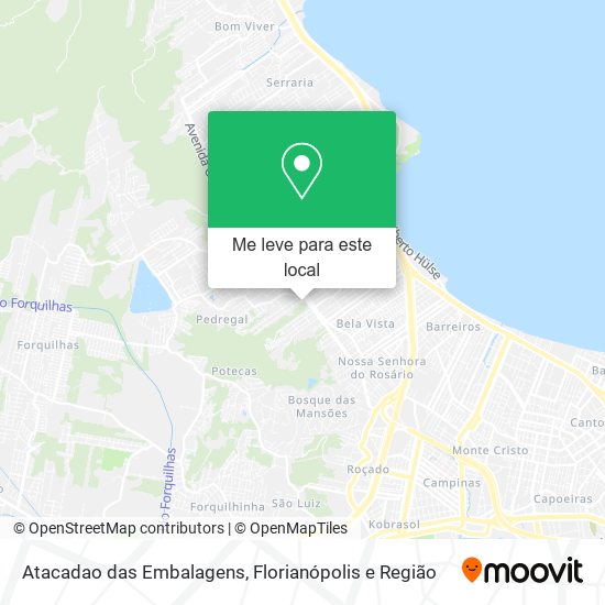 Atacadao das Embalagens mapa