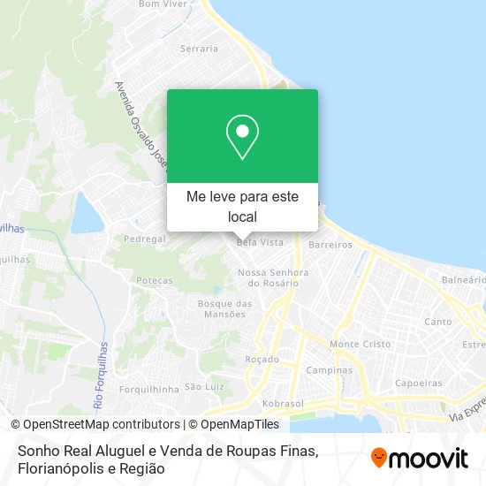 Sonho Real Aluguel e Venda de Roupas Finas mapa