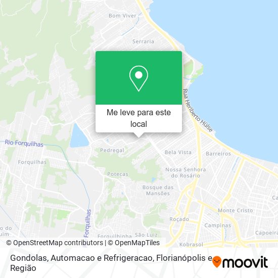 Gondolas, Automacao e Refrigeracao mapa