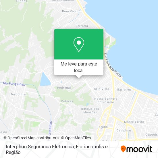 Interphon Seguranca Eletronica mapa