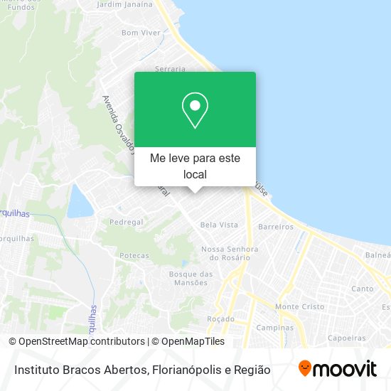 Instituto Bracos Abertos mapa