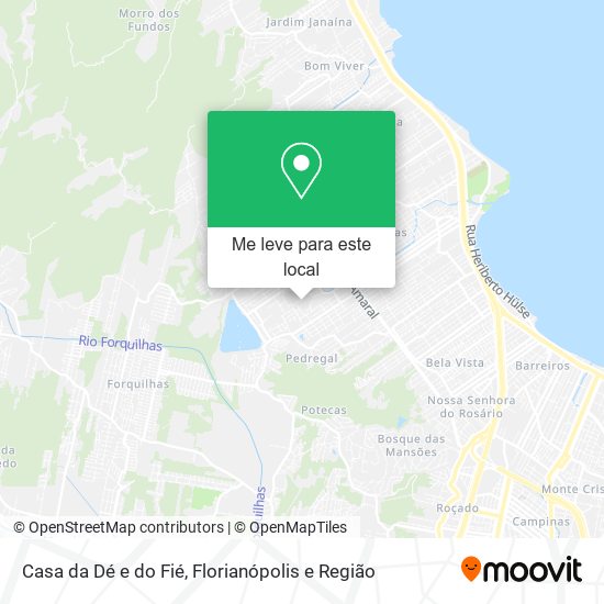 Casa da Dé e do Fié mapa