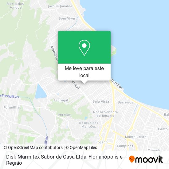 Disk Marmitex Sabor de Casa Ltda mapa