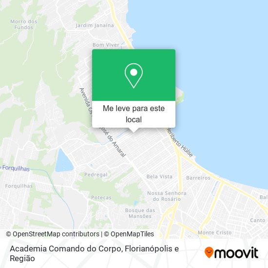 Academia Comando do Corpo mapa