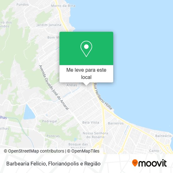 Barbearia Felício mapa