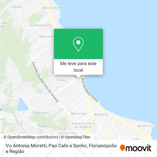 Vo Antonia Moretti, Pao Cafe e Sonho mapa