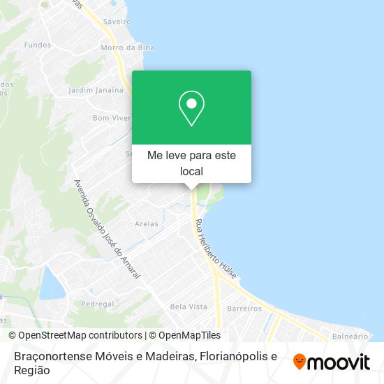 Braçonortense Móveis e Madeiras mapa