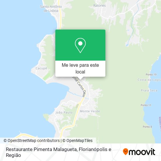 Restaurante Pimenta Malagueta mapa