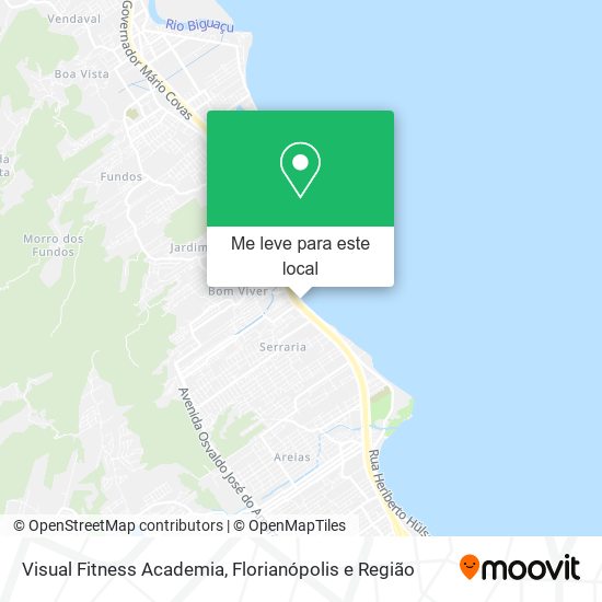 Visual Fitness Academia mapa