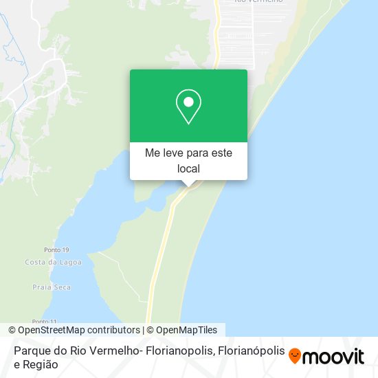 Parque do Rio Vermelho- Florianopolis mapa