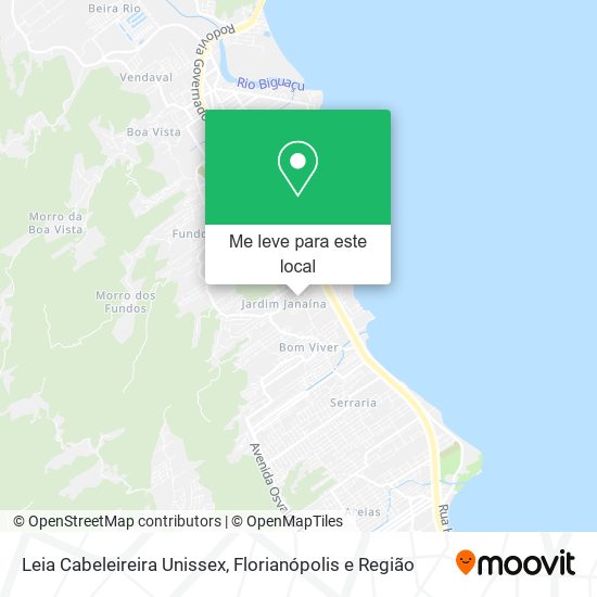 Leia Cabeleireira Unissex mapa