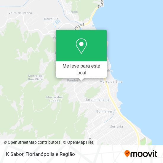 K Sabor mapa