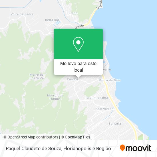 Raquel Claudete de Souza mapa