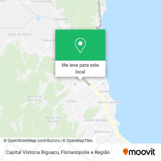 Capital Vistoria Biguacu mapa