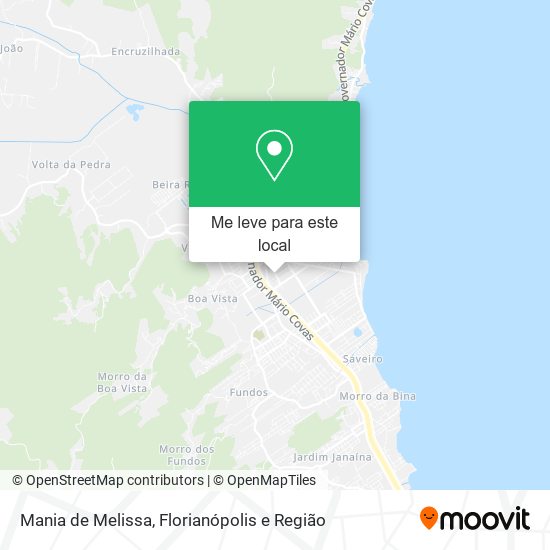 Mania de Melissa mapa
