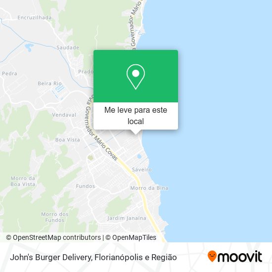 John's Burger Delivery mapa
