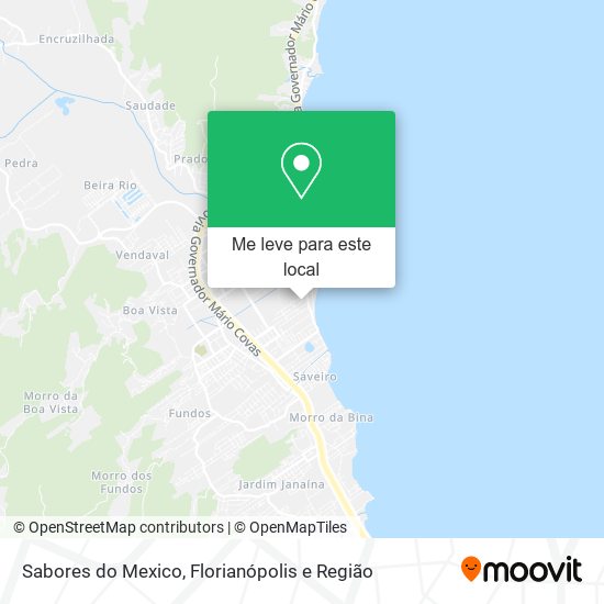 Sabores do Mexico mapa