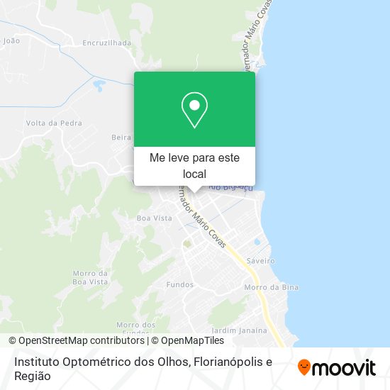 Instituto Optométrico dos Olhos mapa