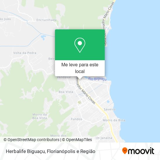 Herbalife Biguaçu mapa