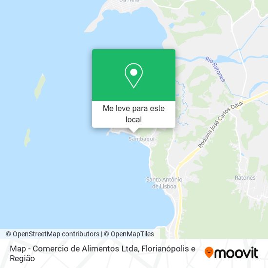 Map - Comercio de Alimentos Ltda mapa
