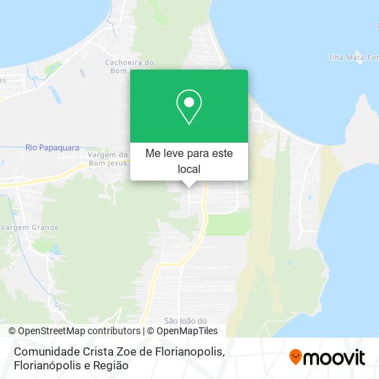 Comunidade Crista Zoe de Florianopolis mapa