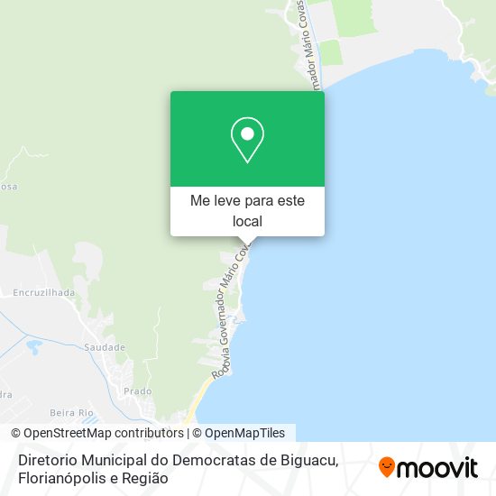 Diretorio Municipal do Democratas de Biguacu mapa