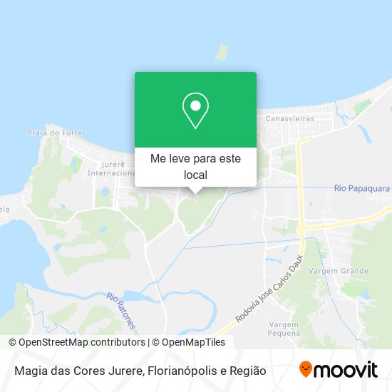 Magia das Cores Jurere mapa